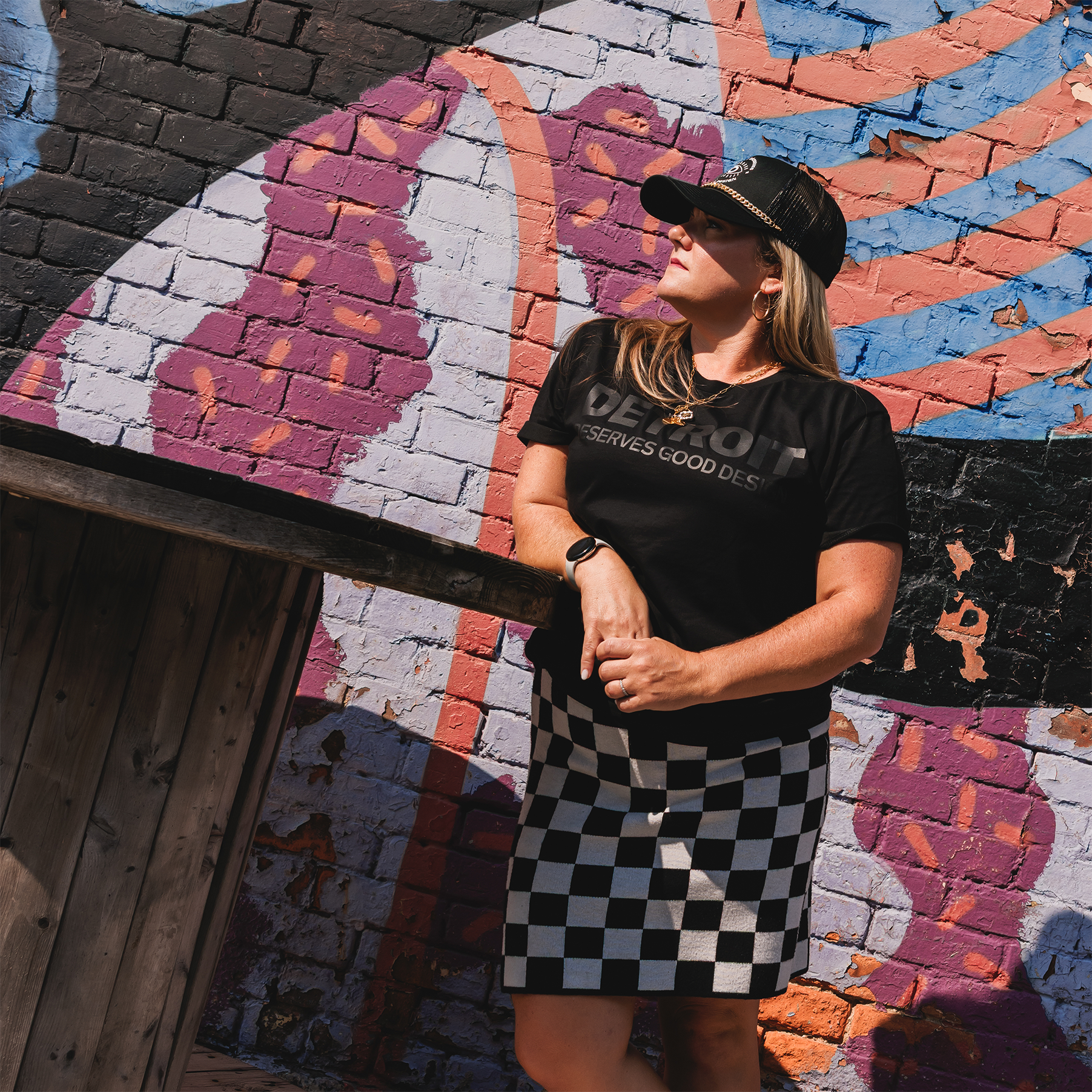 Detroit Deserves Good Design Monochrome T-Shirt